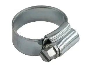 Faithfull LGA 12MM OX Hose Clip - Zinc MSZP 18 - 25mm FAIHCOXB