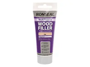 Ronseal 37532 Multipurpose Wood Filler Tube Oak 325g RSLMPWFO325G