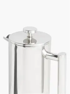 John Lewis Double Wall Coffee Press, Stainless Steel