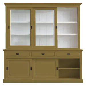 Anneros Display Cabinet Green Brown