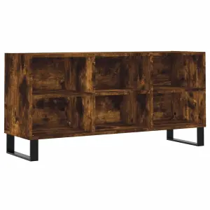 Berkfield TV Cabinet Smoked Oak 103.5x30x50 cm Engineered Wood