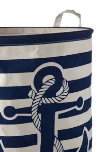 Maison by Premier Anchor Blue And White Laundry Bag