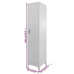 Berkfield Locker Cabinet 38x45x180 cm