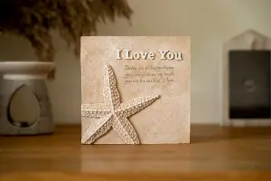 I Love You Plaque - L37 x W29 x H40 cm