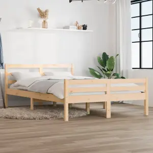 Berkfield Bed Frame Solid Wood 150x200 cm King Size