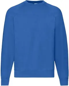 Fruit Of The Loom Classic 80/20 Raglan Sweatshirt 62216 Royal Blue M C