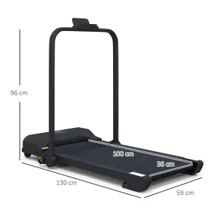 HOMCOM 2.5HP Folding Treadmill Walking Pad with Remote Control, 1-10km/h