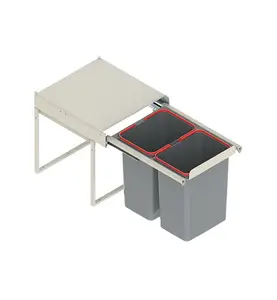 REJS recycle bin, pull out waste bin - W: 450mm (JC606-2), without front fixing brackets