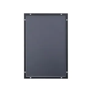 Black Wall Mounted Rectangle Bathroom Mirror Framed Mirror Vanity Mirror W600 x H400 mm