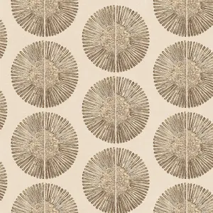 Galerie Bazaar Brown Gold Soleil Smooth Wallpaper