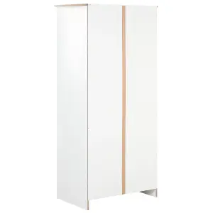 Beliani Traditional 2 Door Wardrobe White SELLIN