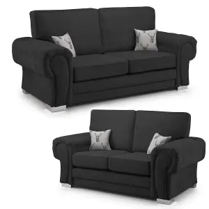 Milan Fabric Sofa Suite 3 and 2 Seater Sofa Set Full Back