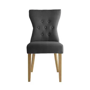 Wimbledon Upholstered Dining Chair (Set of 2) Grey