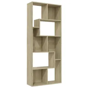 Berkfield Book Cabinet Sonoma Oak 67x24x161 cm Engineered Wood