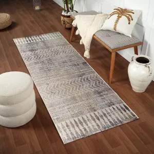 LOUNA Boho Skandi Runner Rug 80 x 220 cm