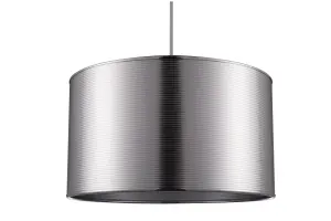 GoodHome Tectit Chrome effect Pendant Light shade (D)35cm