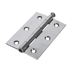 TIMCO Butt Hinges Loose Pin (1840) Steel Polished Chrome - 90 x 60