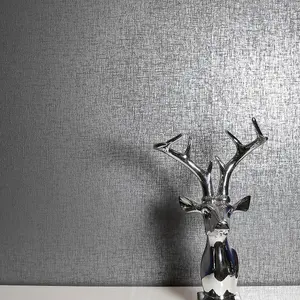 Kashmir Texture Wallpaper Gunmetal Silver Arthouse 910303