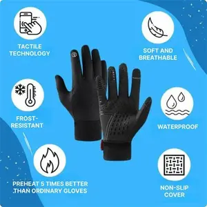 Thermal Heated Gloves - Grey XL