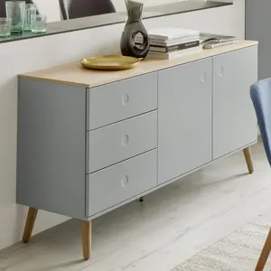 Dot 411.48cm Sideboard Grey/Oak