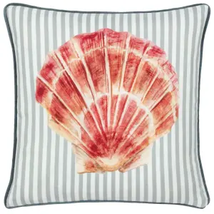 Evans Lichfield Salcombe Scallop Piped Feather Filled Cushion