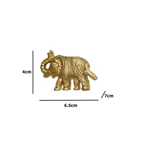 Melody Maison Gold Elephant Drawer Knob