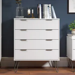 Core Products Augusta Industrial White 4 drawer chest of drawers