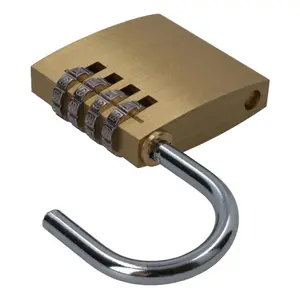 50mm Brass Combination Padlock / Lock / Security Shed Garage Door