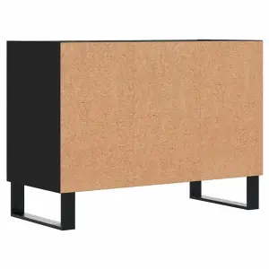 Berkfield TV Cabinet Black 69.5x30x50 cm Engineered Wood