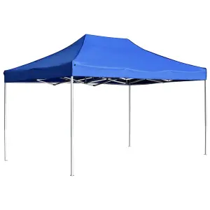 Berkfield Professional Folding Party Tent Aluminium 4.5x3 m Blue