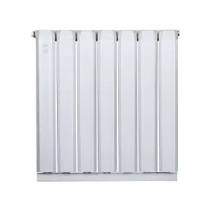 Aluminum Radiator Compatible with Heat pump. Model "Onyx" White. 500.500mm.BTU/hr2682