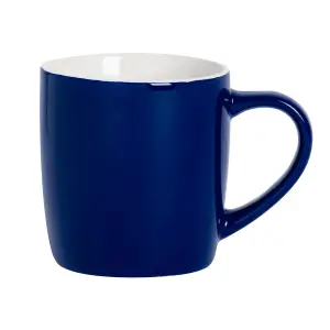 Argon Tableware - Coloured Coffee Mugs - 350ml - Pack of 6 - Navy