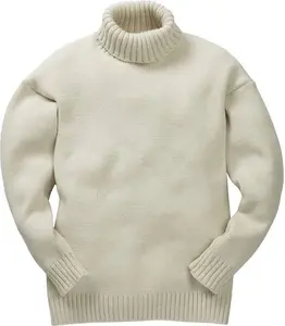 Merino Wool Submariner Sweater - M, Ecru