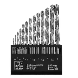 13pc HSS Drill Bits Set Pro 2-8mm