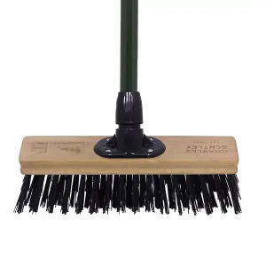 Charles Bentley Charnwood 12" Stiff PVC Broom Garden Maintenance FSC