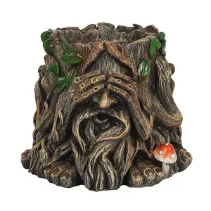 Something Different Green Man Plant Pot Brown (One Size)