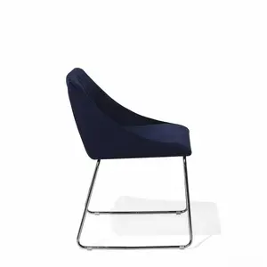 Kirkhill Upholstered Dining Chair (Set of 2) Navy Blue