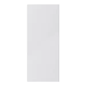 GoodHome Stevia Gloss grey Slab Highline Cabinet door (W)300mm (H)715mm (T)18mm