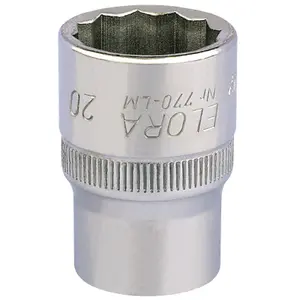 20mm 1/2" Square Drive Elora Bi-Hexagon Socket 24658