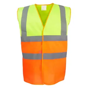 Yoko Unisex Adult Two Tone Reflective Vest