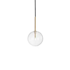 Luminosa EQUINOXE 15cm Globe Pendant Ceiling Light Brass