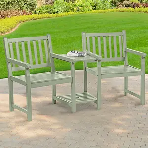 PU Painted Danesford Duo Bench Sage Green