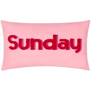 furn. Sunday Embroidered Polyester Filled Cushion