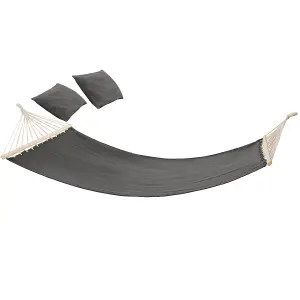 Hammock Eden - with support bars, for 2 people, durable fabric - dark grey