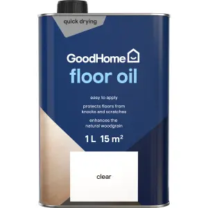 GoodHome Oil Clear Matt Wood oil, 1L