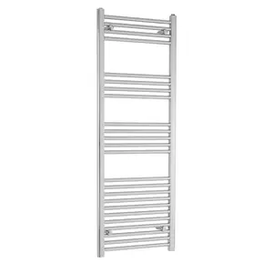 Straight Towel Rail Heated Towel Rails Chrome / 140cm H x 50cm W x 7.5cm D