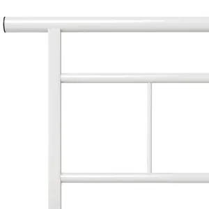 Berkfield Bed Frame White Metal 100x200 cm