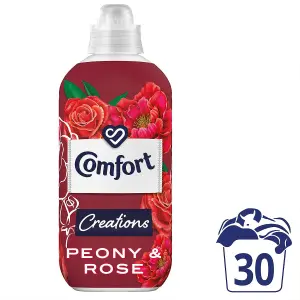 Comfort Fabric Conditioner Lasting Fragrance Peony & Rose 900ml, 30 Washes, 2Pk