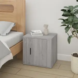 Berkfield Bedside Cabinets 2 pcs Grey Sonoma 50x39x47 cm