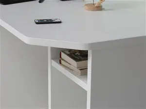 Flair Power Z White Computer Gaming Desk